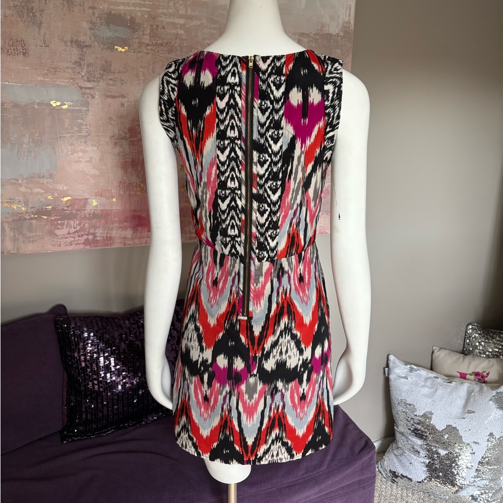 Vero Moda Red, Black, Pink, White Sheath Mini Dress Sleeveless Crew Neck Size 34 - Picture 7 of 13